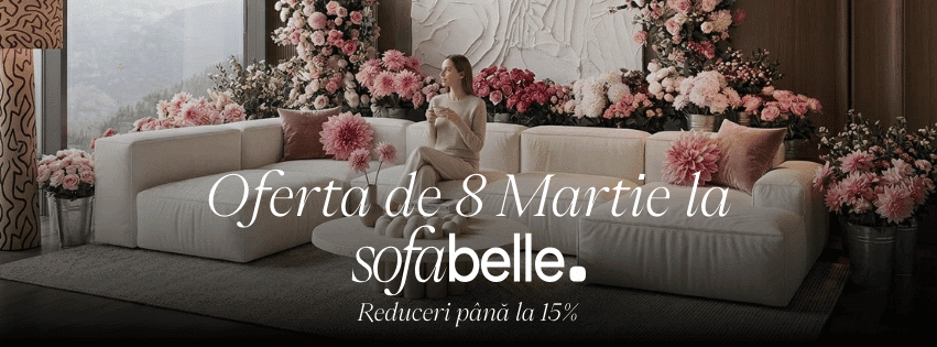 Oferta martie 2026 la canapele modulare colțare personalizate paturi tapițate la comanda