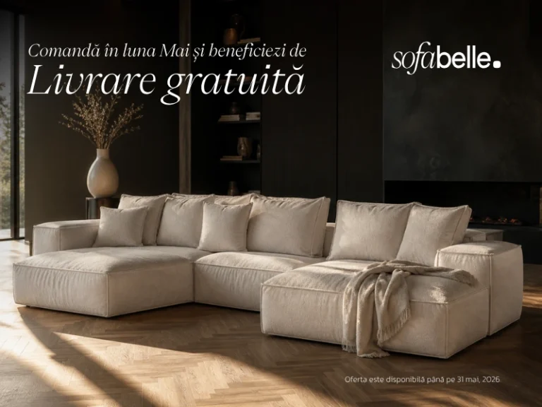 canapea premium Romania coltar Sofa Belle Bucuresti Brasov Cluj mobilier tapitat transport gratuit